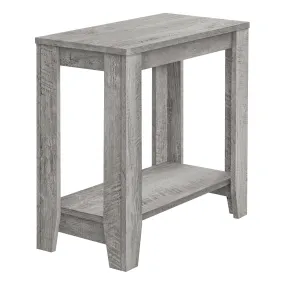 22" Grey End Table With Shelf By Homeroots