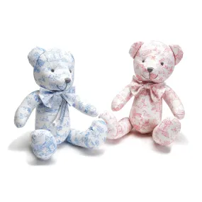 Animal Toile Stuffed Teddy Bear