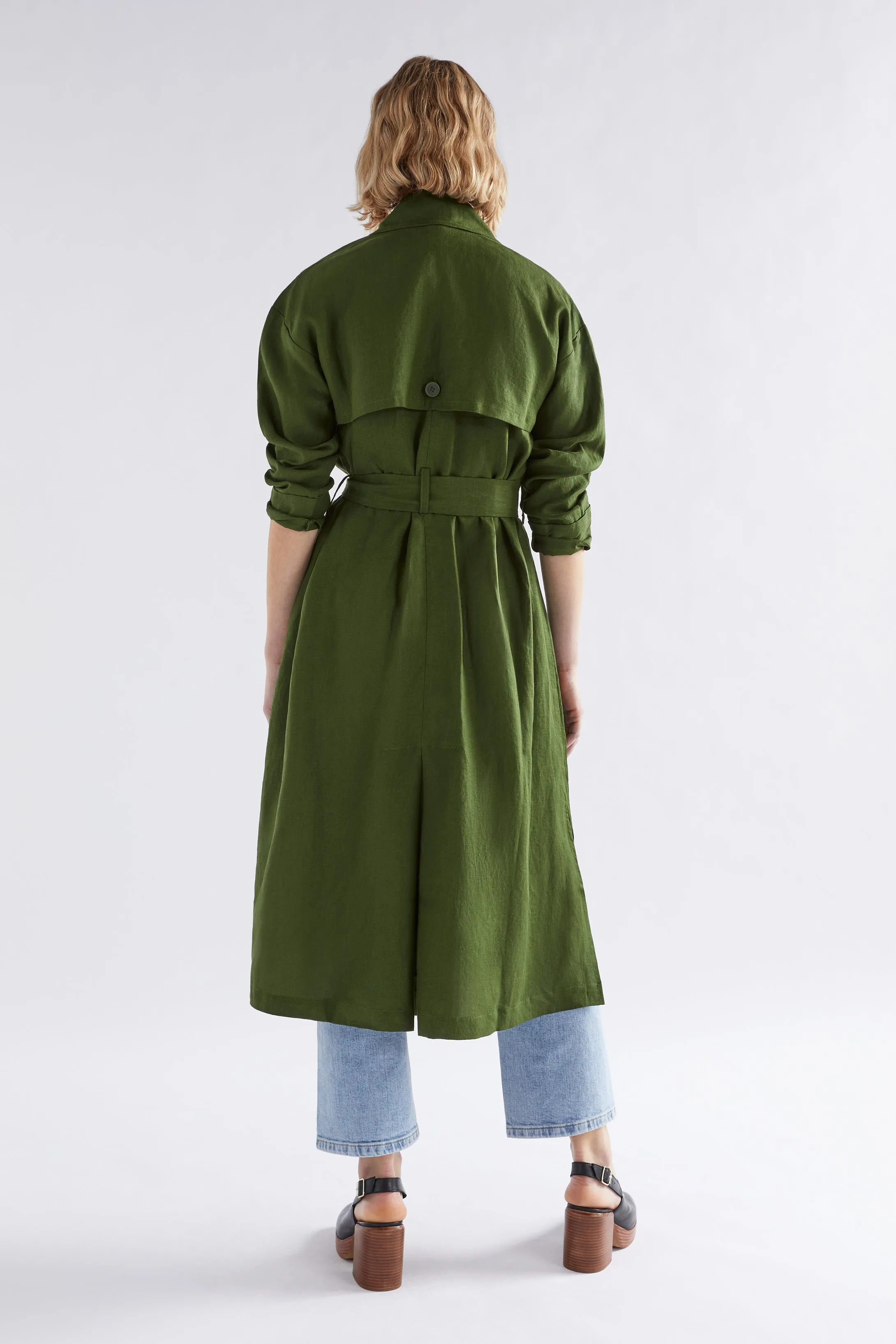 Anneli Linen Trench Coat