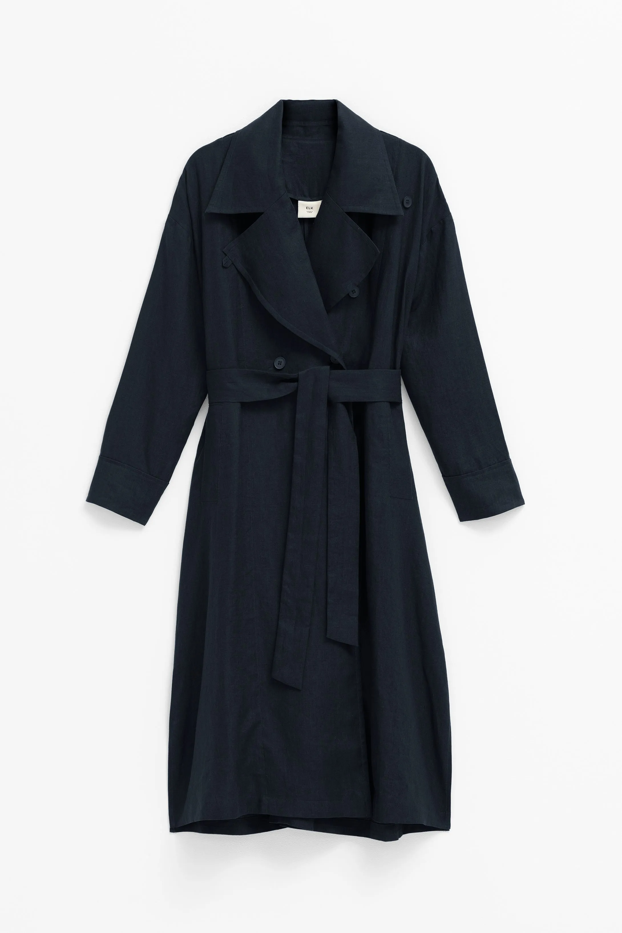 Anneli Linen Trench Coat