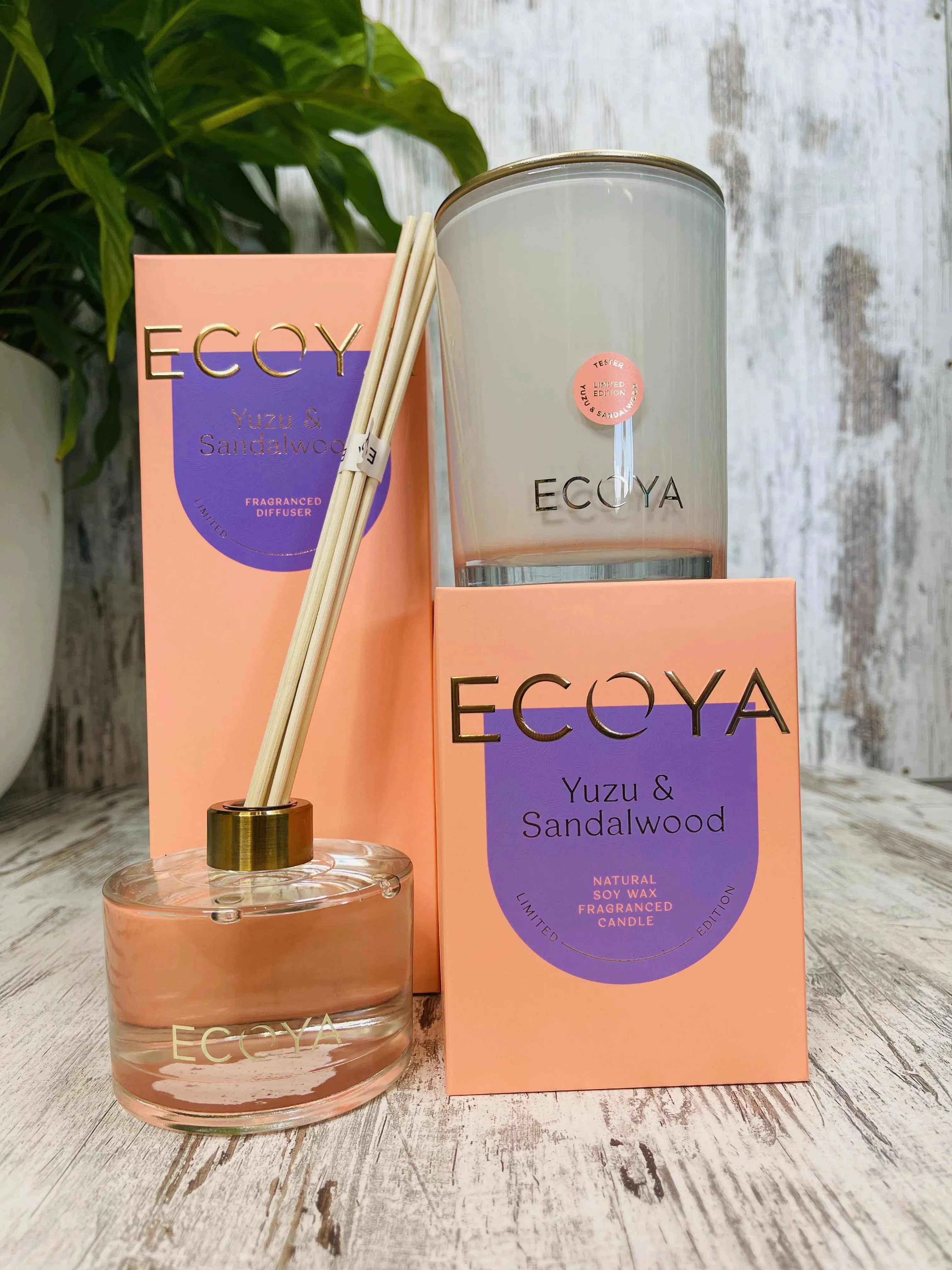 Ecoya Yuzu & Sandalwood 200ml Reed Diffuser