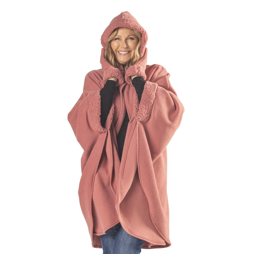 Emily Sherpa Trimmed Cozy Coat and Glove Set