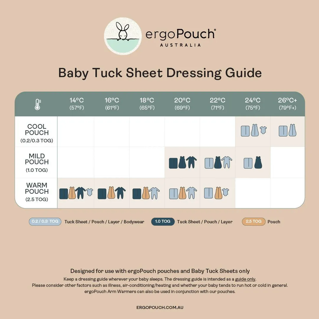 ergoPouch Bassinet Tuck Sheet - Grey Marle