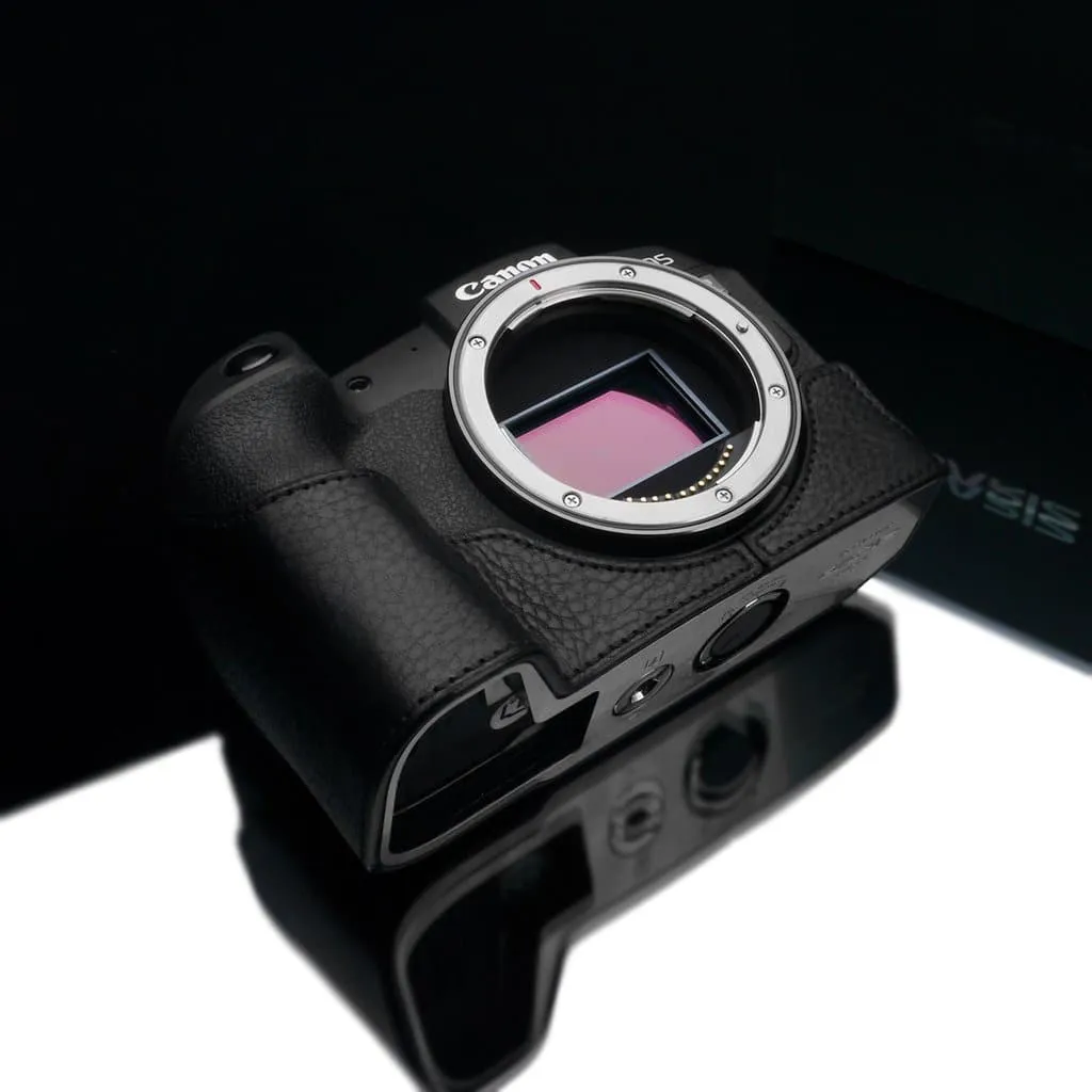 Gariz XS-CHEOSRPBK Black Leather Camera Half Case for Canon EOS RP