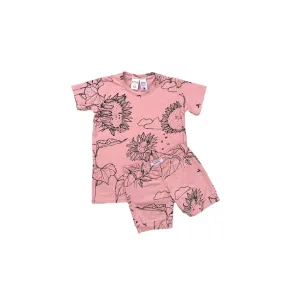 G.Nancy Anniversary Collection Sunflowers Short Sleeve PJs - Marshmallow