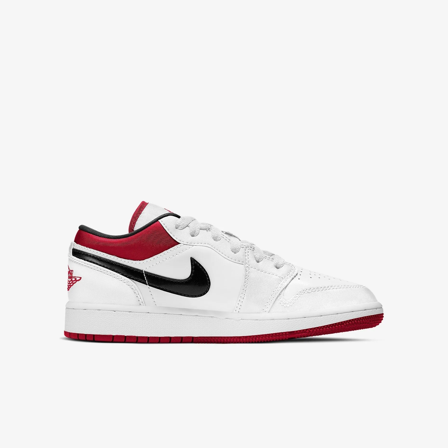 (GS) Air Jordan 1 Low 'White / Gym Red' (2021) 553560-118