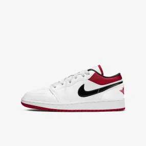 (GS) Air Jordan 1 Low 'White / Gym Red' (2021) 553560-118