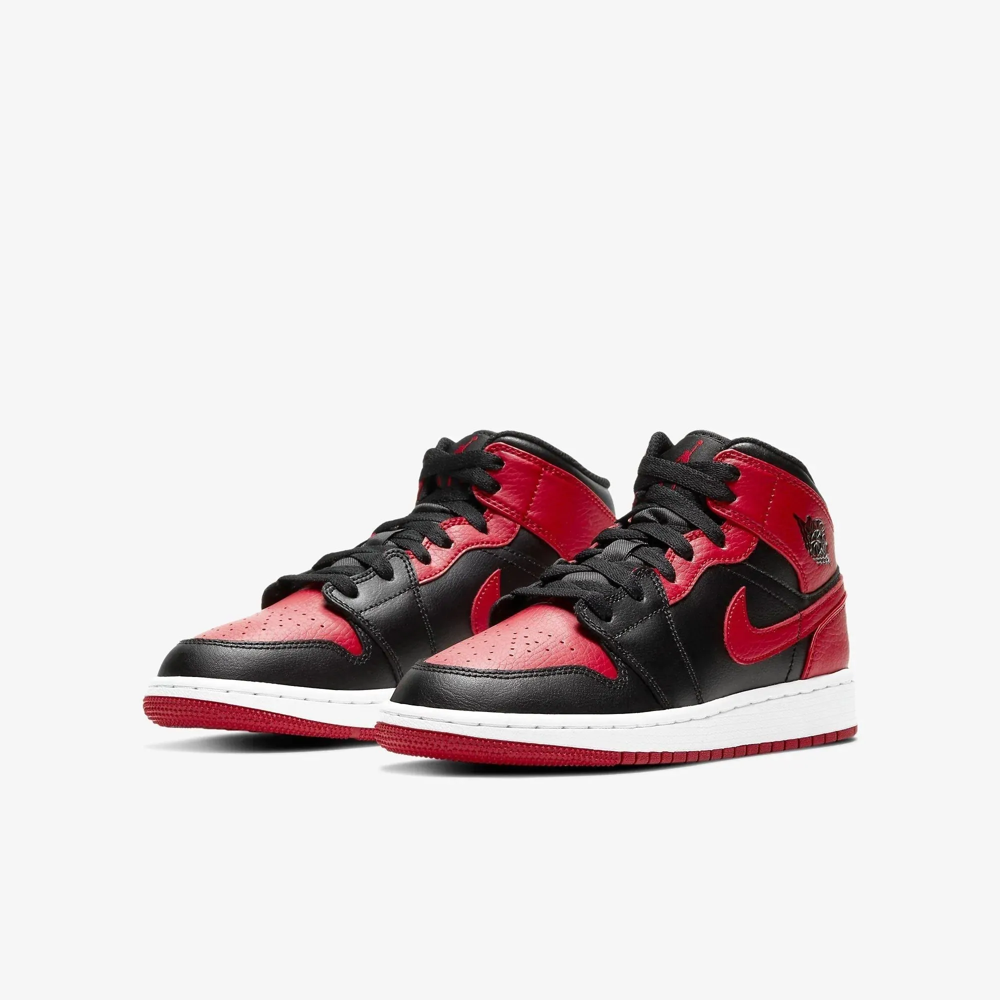 (GS) Air Jordan 1 Mid 'Banned' (2020) 554725-074