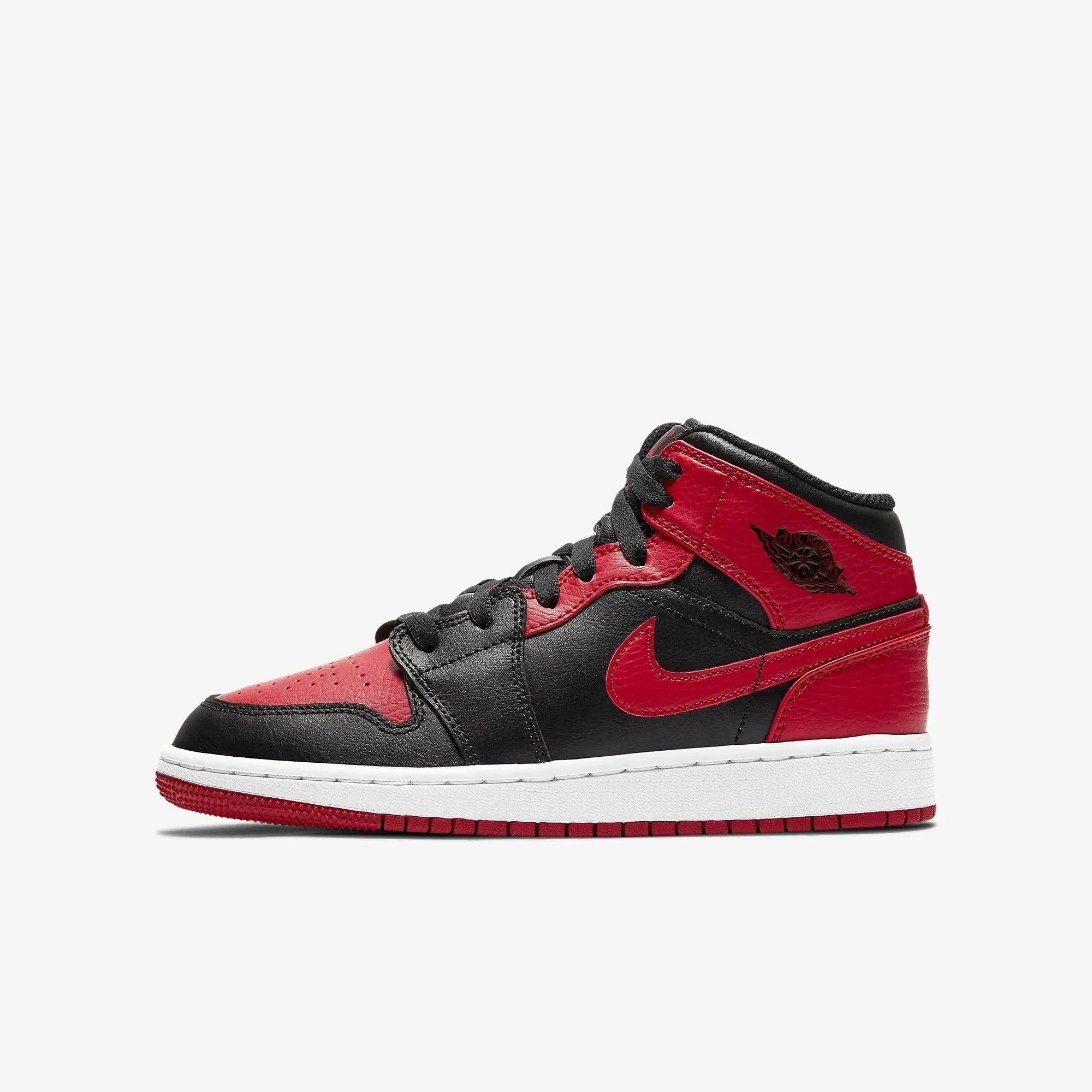 (GS) Air Jordan 1 Mid 'Banned' (2020) 554725-074