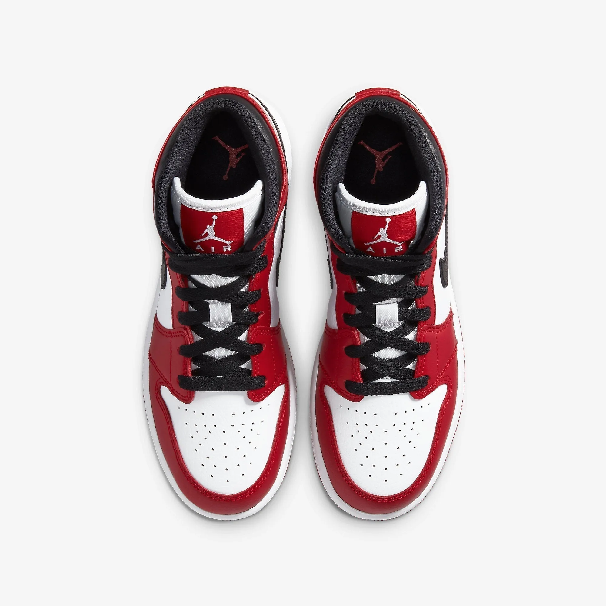 (GS) Air Jordan 1 Mid 'Chicago White Heel' (2020) 554725-173