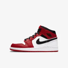 (GS) Air Jordan 1 Mid 'Chicago White Heel' (2020) 554725-173