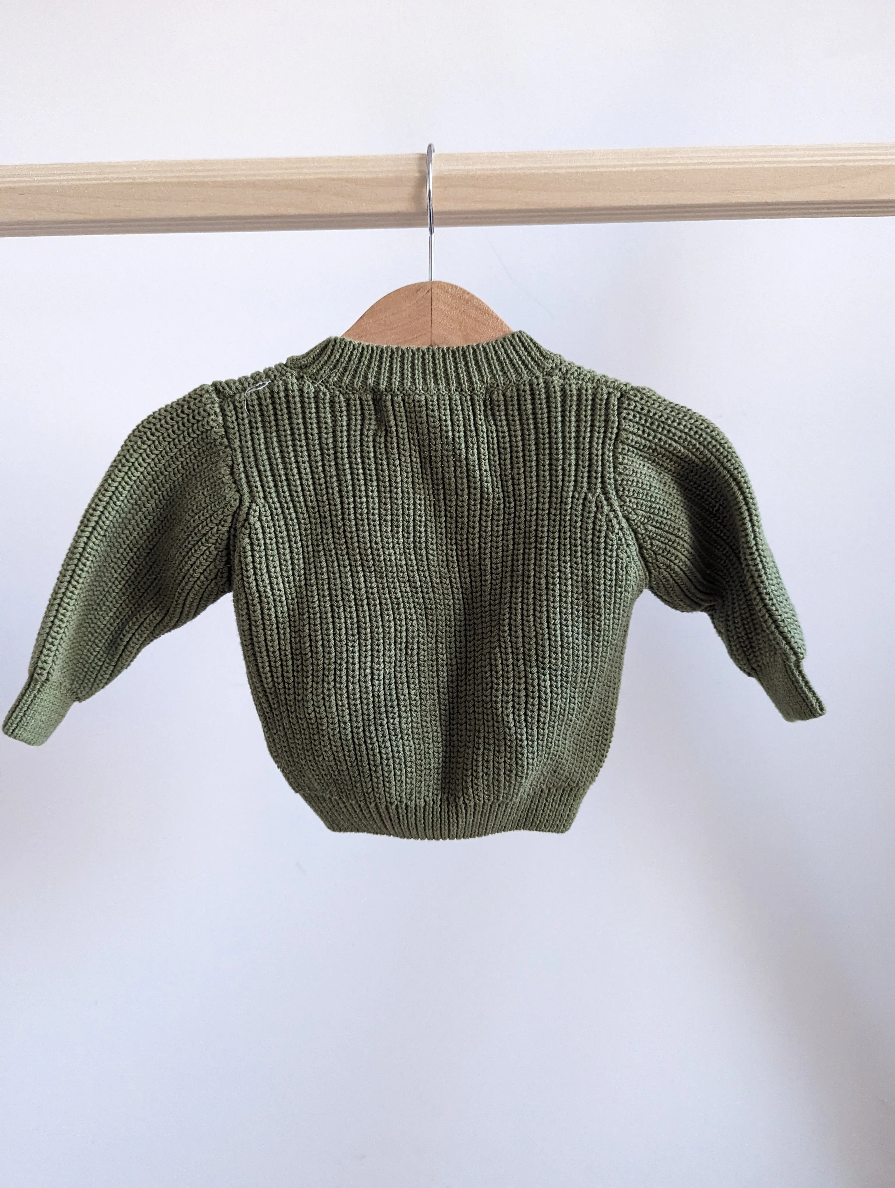 Little Oak Tree Knit Cardigan (0-6M)