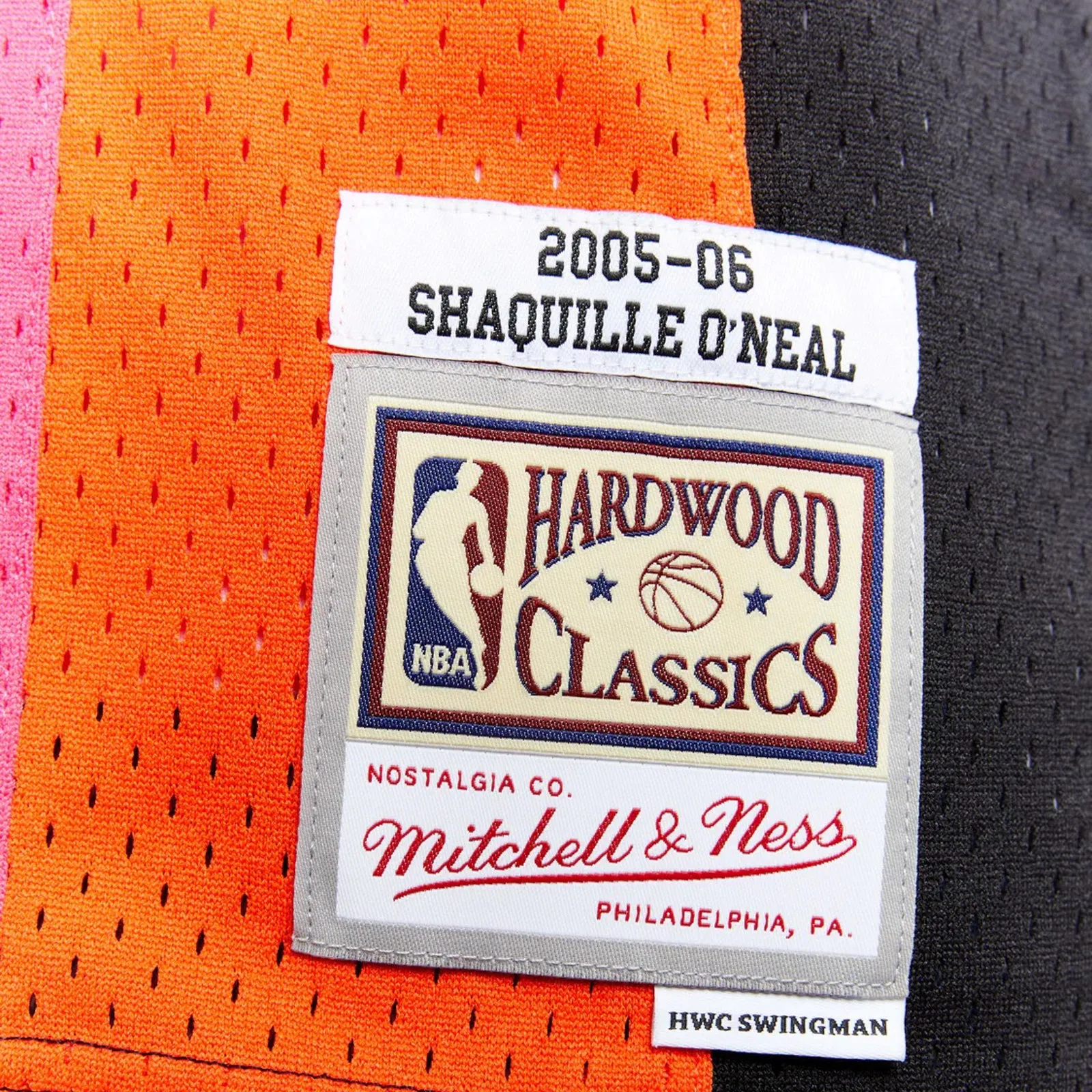 Miami Heat O'Neal 2005-06 Alternate Swingman Jersey Hardwood Classics by Mitchell & Ness